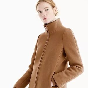 J. Crew | Lodge Coat Sz 0 Heather Acorn Wool